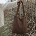 Sac fourre-tout en teddy | Doublure polar | Aimanté