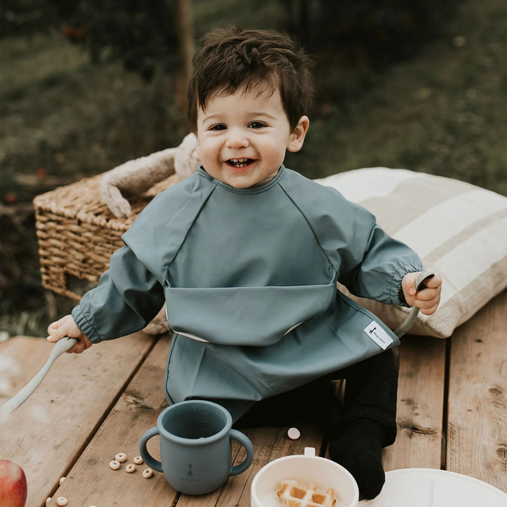Bavette à manches longues imperméable avec poche | 6-24 mois