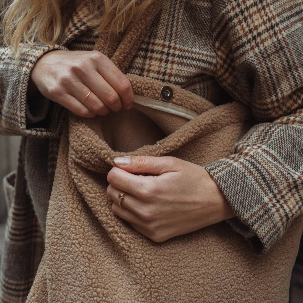 Sac fourre-tout en teddy | Doublure polar | Aimanté
