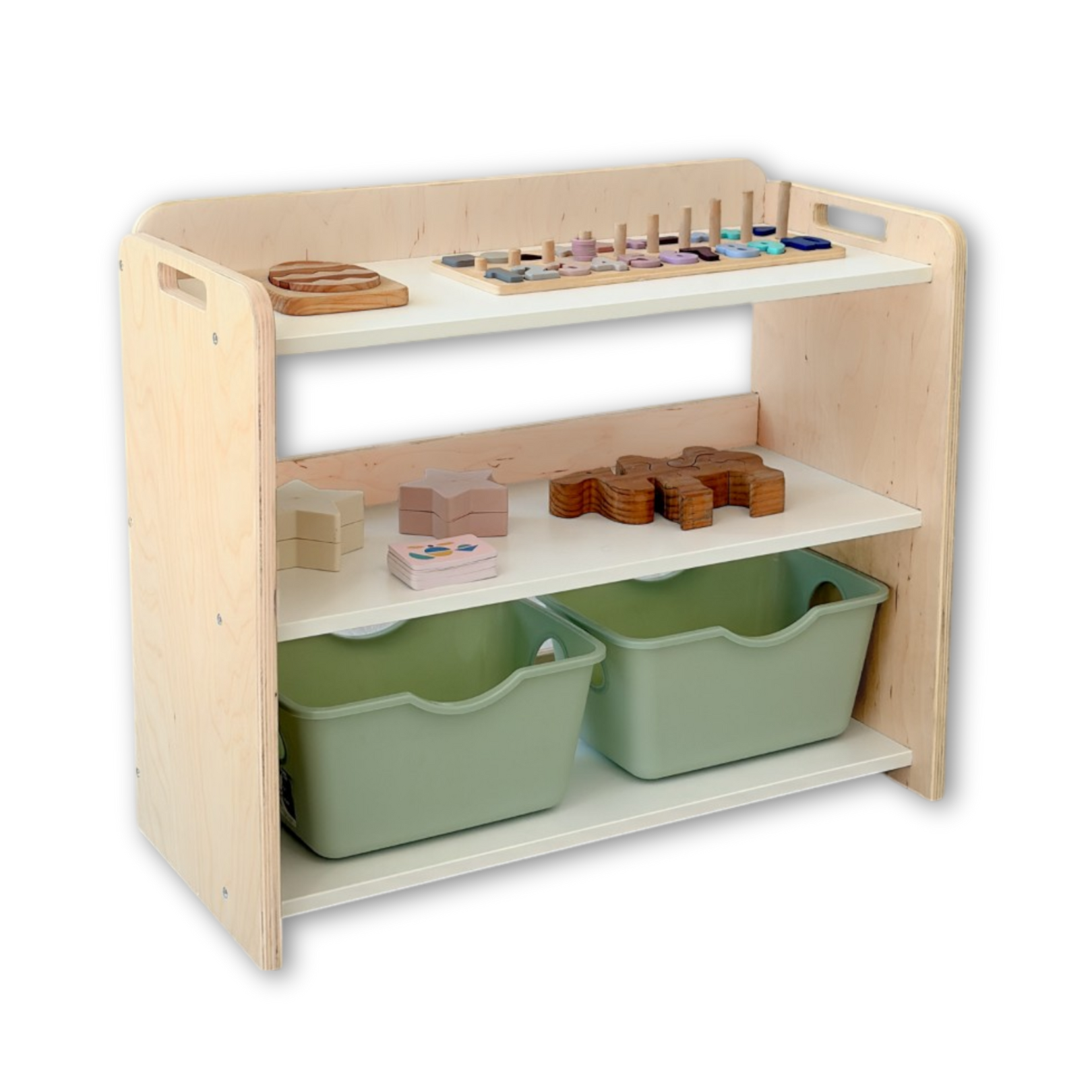 BANANA - Montessori Shelf with Borders